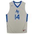 Air Force Falcons Nike Team-Issued #14 Gray Alternate Jersey from the Basketball Program - Size XL