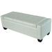 Porch & Den Pickard White Faux Leather Storage Ottoman Bench