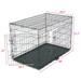 24" to 48" Pet Kennel Cat Dog Folding Steel Crate Animal Playpen Wire Metal