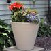 Walter Outdoor Double-Walled Flower Pot Planter - Beige - 16" - 4-Pack - Set of 4