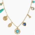 J. Crew Jewelry | J Crew Mixed Charms Long Necklace | Color: Gold | Size: Os