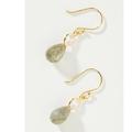 Anthropologie Jewelry | Anthropologie Zelda Drop Earrings, New | Color: Gray/Green | Size: 1"L, 0.25"W