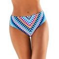 Plus Size Women's Hipster Swim Brief by Swimsuits For All in Rainbow Stripe (Size 20)