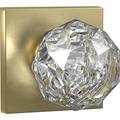 Bravura Hardware Crystal Keyless Smart Door Knob Brass in Yellow | 2.625 H x 2.625 W x 2.5 D in | Wayfair 926-7 Dummy Knob US4