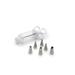 Fox Run Brands Fox Run Icing Syringe Decorating Set, 7-Piece Stainless Steel/Plastic in Gray | 8 H x 2.25 W x 3 D in | Wayfair 4396