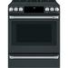 Café 30" 5.7 cu. ft. Smart Slide-in Electric Range w/ Convection Oven & Radiant Cooktop, in Gray/Black | 37.375 H x 29.875 W x 29.5 D in | Wayfair