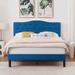 Trent Austin Design® Kempst 46.9" Steel Bed Frame Metal in Blue | 46.9 H x 62.4 W x 82.7 D in | Wayfair 66B5B5C3320D427DAB75621E3DF30186