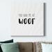 Trinx Had Me At Woof-Premium Gallery Wrapped Canvas - Ready To Hang Metal in Black/Blue/Gray | 40 H x 40 W x 1 D in | Wayfair