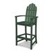 Trex Outdoor Cape Cod Adirondack Bar Chair Plastic in Green | 52.75 H x 24.75 W x 24 D in | Wayfair TXADD202RC