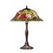 Charlton Home® Usman 26" Mahogany Bronze Table Lamp Glass/Metal in Brown | 26 H x 20 W x 20 D in | Wayfair 25CE5BA87C084AC9A54EF6C6C25CB9D7