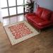 Red 120 x 0.75 in Area Rug - Canora Grey Sanna Oriental Handmade Tufted Wool Area Rug Wool | 120 W x 0.75 D in | Wayfair