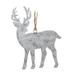 The Holiday Aisle® 2 Piece Hanging Figurine Ornaments Set Metal in Gray | 6 H x 4.5 W x 0.25 D in | Wayfair 1E9A25D247974D648685145F75F4A5D9