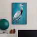Highland Dunes Great Blue Heron I - Wrapped Canvas Painting Metal in Blue/Green/Indigo | 60 H x 40 W x 1 D in | Wayfair