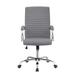 Orren Ellis Kashem Executive Chair Upholstered/Metal in Gray | 42 H x 23 W x 28 D in | Wayfair DEBD1C3ED0C64B0FAF94445234BB4BEF