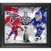 Montreal Canadiens vs. Tampa Bay Lightning Framed 15" x 17" 2021 Stanley Cup Final Bound Dueling Match-Up Collage