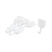 Glass Wall Self-adhesive Hanging Holder Hanger Sticky Hook 6pcs - White - 1.8" x 1" x 0.8"(L*W*H)