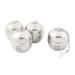 Stainless Steel Egg Shaped Seasoning Tea Leaf Strainer 4cm Dia 5pcs - Silver