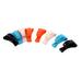 8pcs Purses Bags Handbag Key Organizer Clips Hook Hangers - Black,Blue,Orange,White - 1.4" x 0.7" x 0.7"(L*W*T)