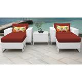 Miami 5 Piece Outdoor Wicker Patio Furniture Set