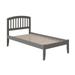 Richmond Twin XL Platform Bed with Open Foot Board in Grey