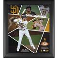 Manny Machado San Diego Padres 15" x 17" Impact Player Collage with a Piece of Game-Used Baseball - Limited Edition 500
