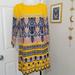 J. Crew Dresses | J. Crew Marigold 3/4 Sleeve Print Dress 2 Euc | Color: Yellow | Size: 2