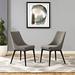 Koala Company Viscount Fabric Dining Chair by Modway Polyester in Gray | 34 H x 19 W x 24 D in | Wayfair EEI-2227-GRA