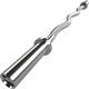 GYM MASTER EZ Curl Bar Olympic 2" Barbell with Spring Clips for Bicep Curls and Weight Lifting
