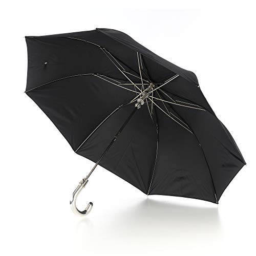 Walking Sticks - Portable Umbrella, Windproof Folding Umbrella, Short Automatic Umbrella, 925 Silver Coated Abs, Rain Folding Umbrella, Men Women Umbrella - Classic Style