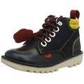 Kickers Boy's Kick Hi Winterised Classic Boots, Blue (Navy/Dk Blu Nvu/Drk Ble), 2 (34 EU)