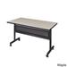 Kobe Black Laminate/Metal 48-inch Flip Top Mobile Training Table