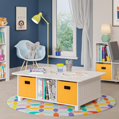 RiverRidge Kids Desk, Activity and Play Table with 6 Storage Cubbies