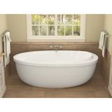 Atlantis Whirlpools Breeze 38 x 71 Oval Freestanding Air Jetted Bathtub in White