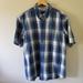 Carhartt Shirts | Carhartt Men's Short Sleeve Button Up Top Shirt | Color: Blue/White | Size: Xl