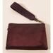 Anthropologie Bags | Anthropologie Jackson Metallic Leather Pouch- Plum | Color: Purple/Red | Size: Os