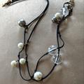 J. Crew Jewelry | J. Crew Bead Necklace | Color: Black/Silver | Size: Os