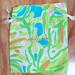 Lilly Pulitzer Accessories | Lilly Pulitzer Drawstring Storage Bag | Color: Blue/Green | Size: Os