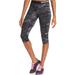 Nike Pants & Jumpsuits | Nike Pro Drifit Marble Swirl Print Capri Leggings | Color: Black/Gray | Size: L
