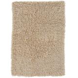 Flokati Tan Rug by Linon Home Décor in Tan (Size 5'W X 8'L)