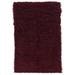 Flokati Burgundy Rug by Linon Home Décor in Burgundy (Size 2.4'W 4.3'L)