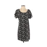 Charlotte Russe Casual Dress - Shift: Black Graphic Dresses - Women's Size Small