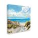 Stupell Industries Coastal Path to Beach Nautical Grass Cloudy Summer Sky - Painting Canvas | 30 H x 30 W x 1.5 D in | Wayfair ae-663_cn_30x30