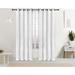 Red Barrel Studio® Minhajul Floral Semi-Sheer Grommet Single Curtain Panel Polyester in White | 84 H x 52 W in | Wayfair