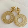Madewell Jewelry | Madewell Gold Glitter Earrings | Color: Gold | Size: Os