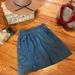 J. Crew Skirts | J. Crew Blue Chambray Denim Elastic Skirt Size 00 | Color: Blue | Size: 00