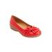 Wide Width Women's The Pamela Slip-On Flat by Comfortview in Red (Size 7 W)