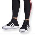 Adidas Shoes | Adidas Black & White Honey Mid High Tops | Color: Black/White | Size: 7.5