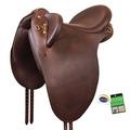 Bates Outback Heritage Leather Saddle w/CAIR - Extra Large - Classic Brown - Smartpak