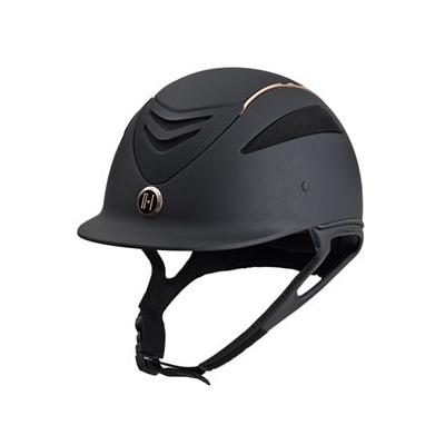 One K Defender Rose Gold Helmet - XL - Black Matte - Long Oval - Smartpak