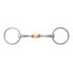 JP Korsteel Stainless Steel Copper Oval Link Loose Ring Snaffle Bit - 5" - Smartpak